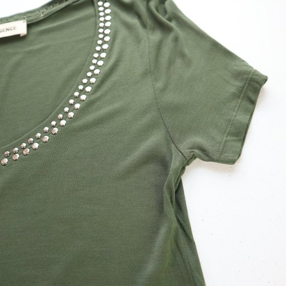 NEW L'Agence  Green embellishment neck line  size XS - Picture 5 of 10